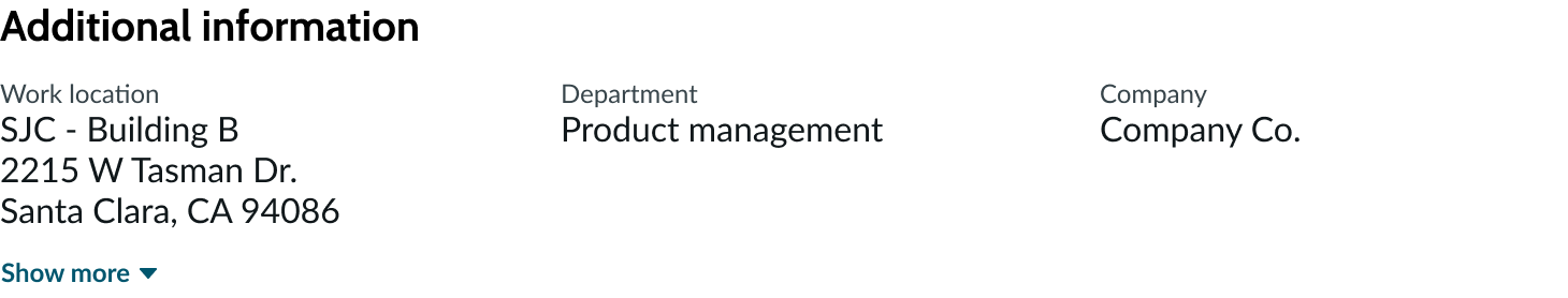 distributed display value block