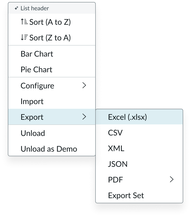 Flyout menu with a fixed width of 180px that is also applied to the open nested child menu