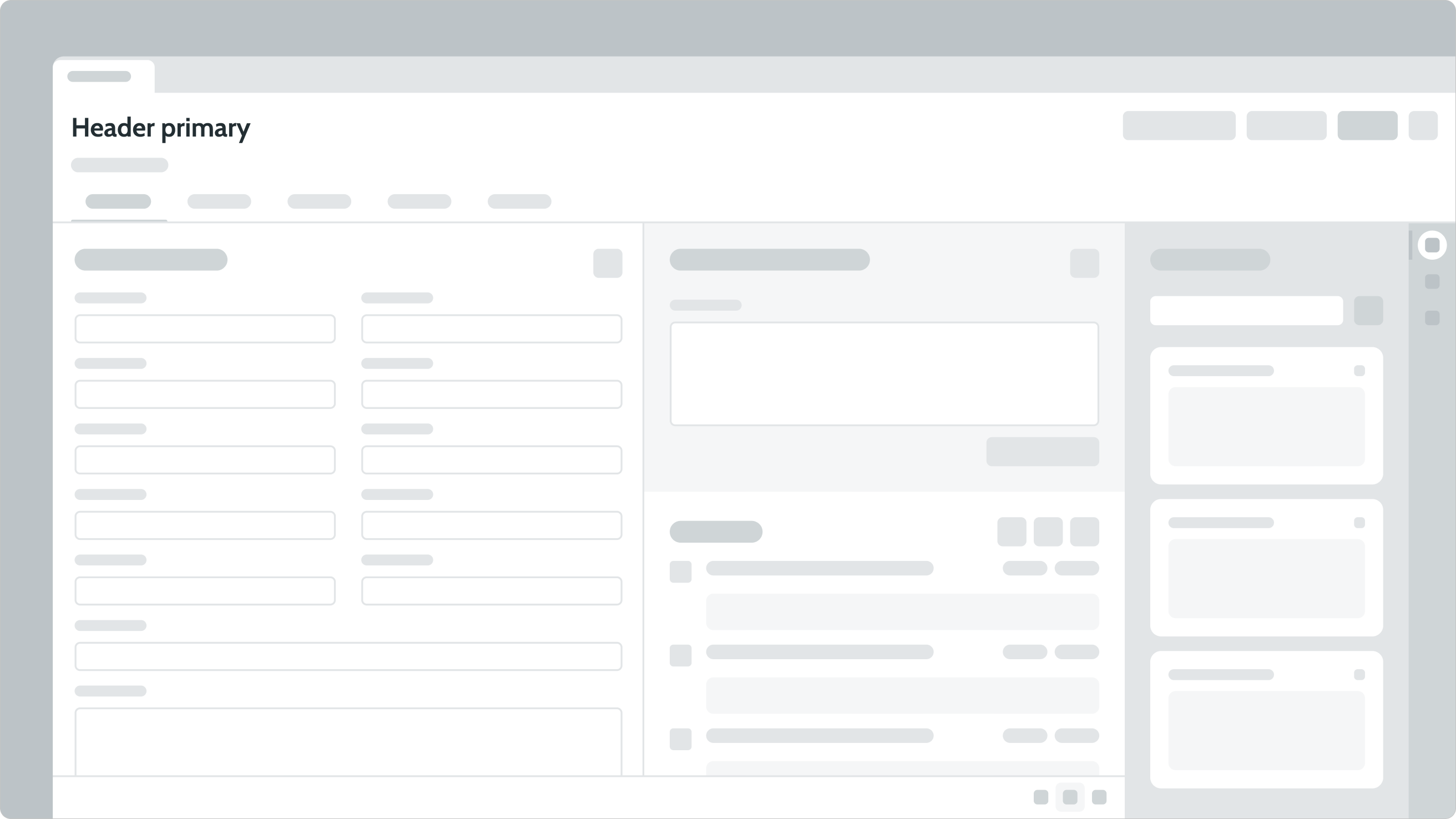 Primary header example.