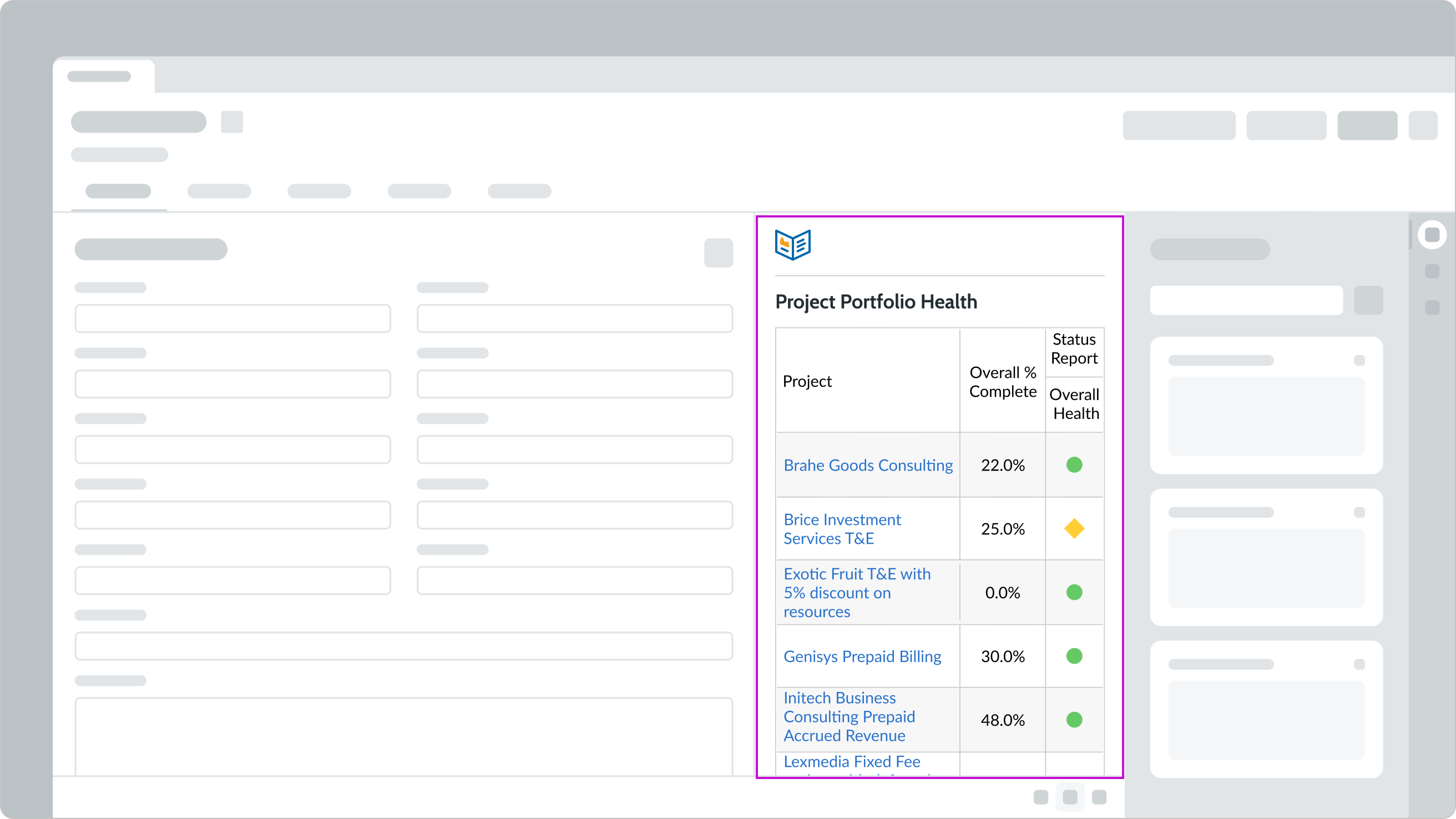 A sample page with an iFrame container displaying external content