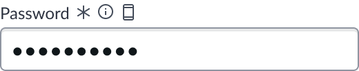 input field slot at the beginning of a form input field.