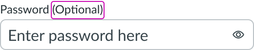 Optional field indicator