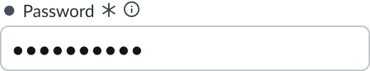 Shows the component with an unsaved field indicator.