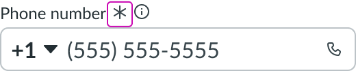 phone number and a phone icon button that the user can select to call that number