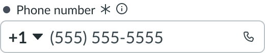 Shows the component with an unsaved field indicator.