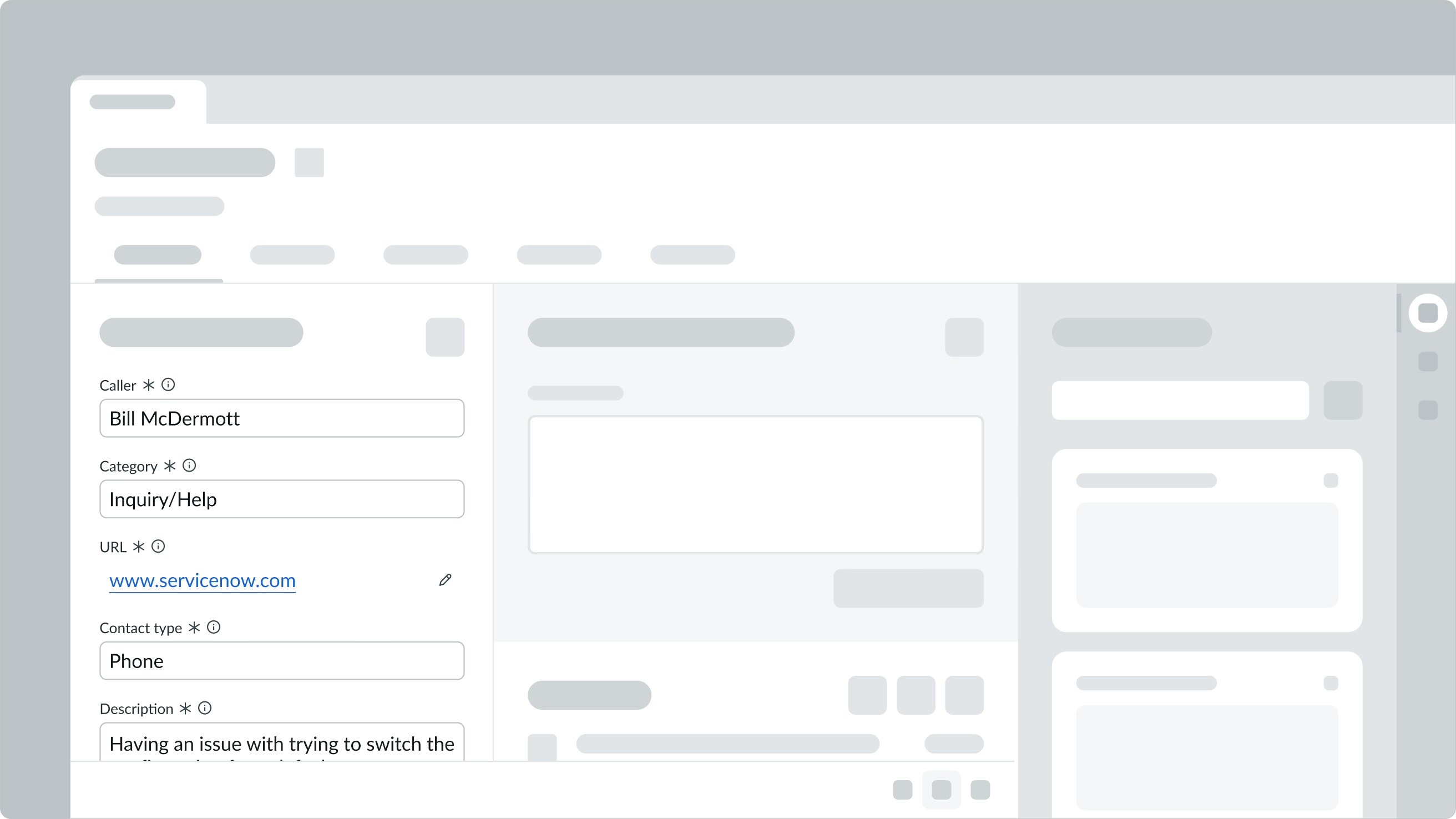 Using input URL with subcomponents