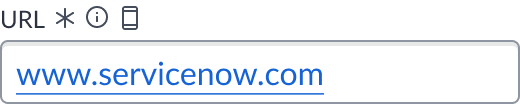 input field slot at the beginning of a form input field.