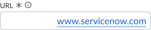 Input field text alignment right.