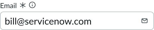 input field for entering email address