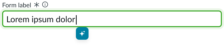 input field slot on the right side