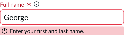 Shows field helper text in a popover displaying instructions for completing the input field