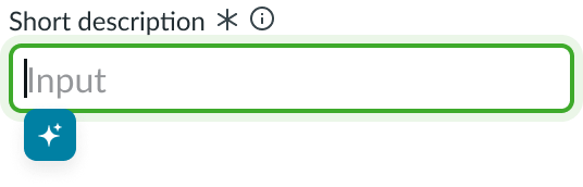 Dropdown trigger in the caret slot at the start of the input field