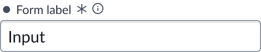 Shows the component with an unsaved field indicator.