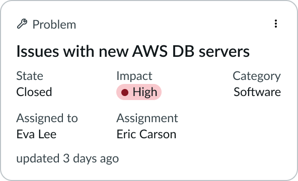 LVP stacked alignment horizontal equal example