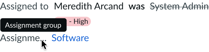label value pair tabbed truncation