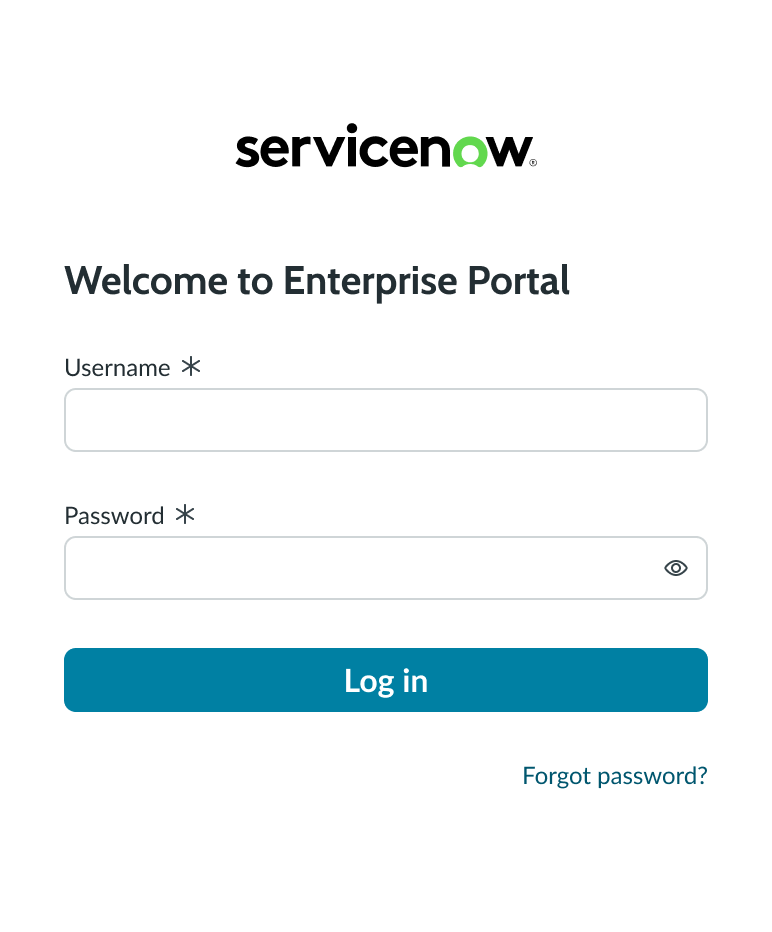 link for password recovery