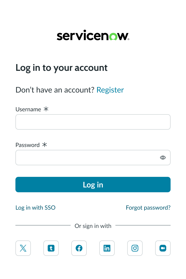 Iconic buttons for more than 4 social login providers