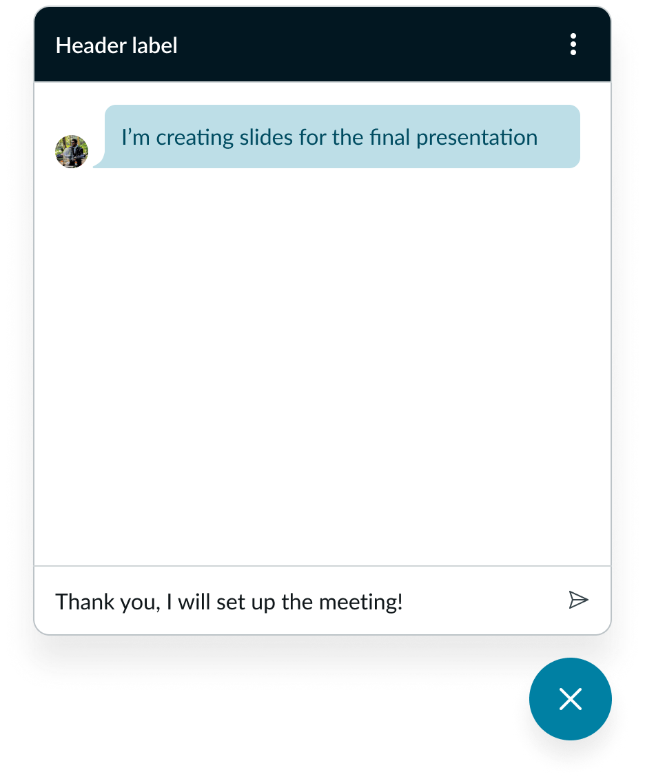 modeless dialog with top and bottom work panels