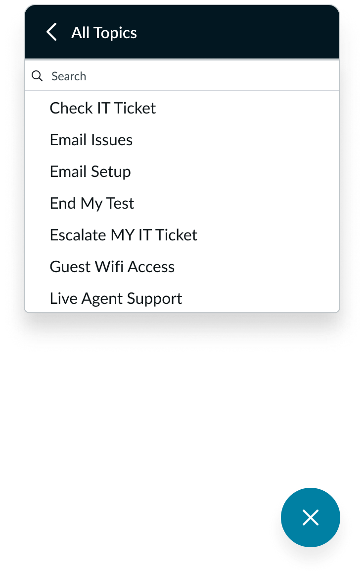 modeless dialog too far away from the circular button
that initiated it