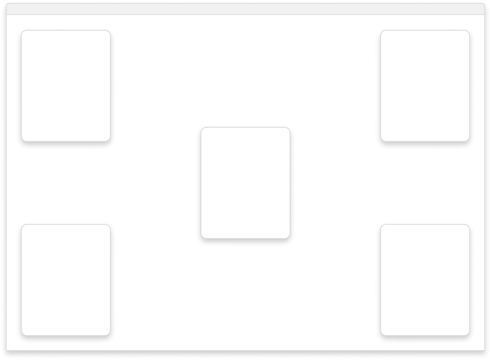 Shows the 5 different positions on a page