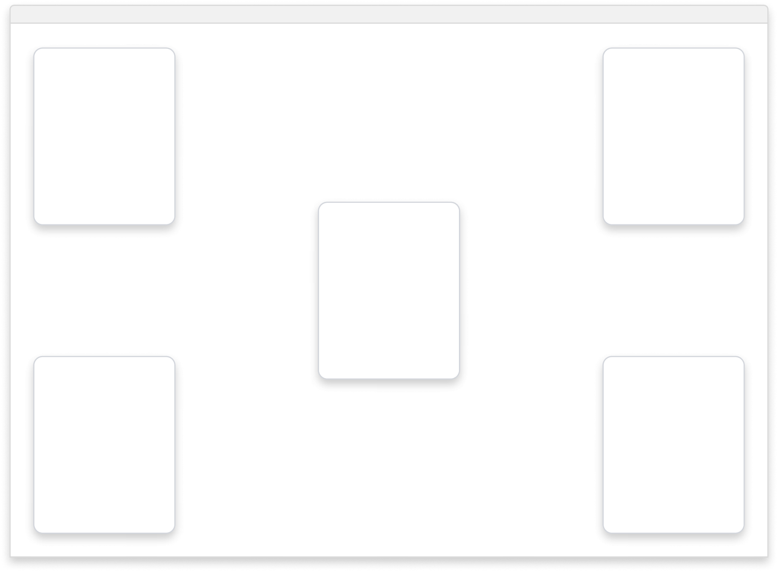 Shows the 5 different positions on a page