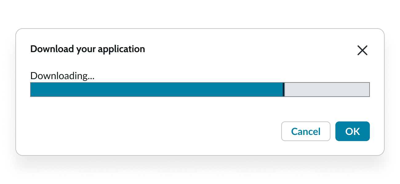 Modal Progress Bar