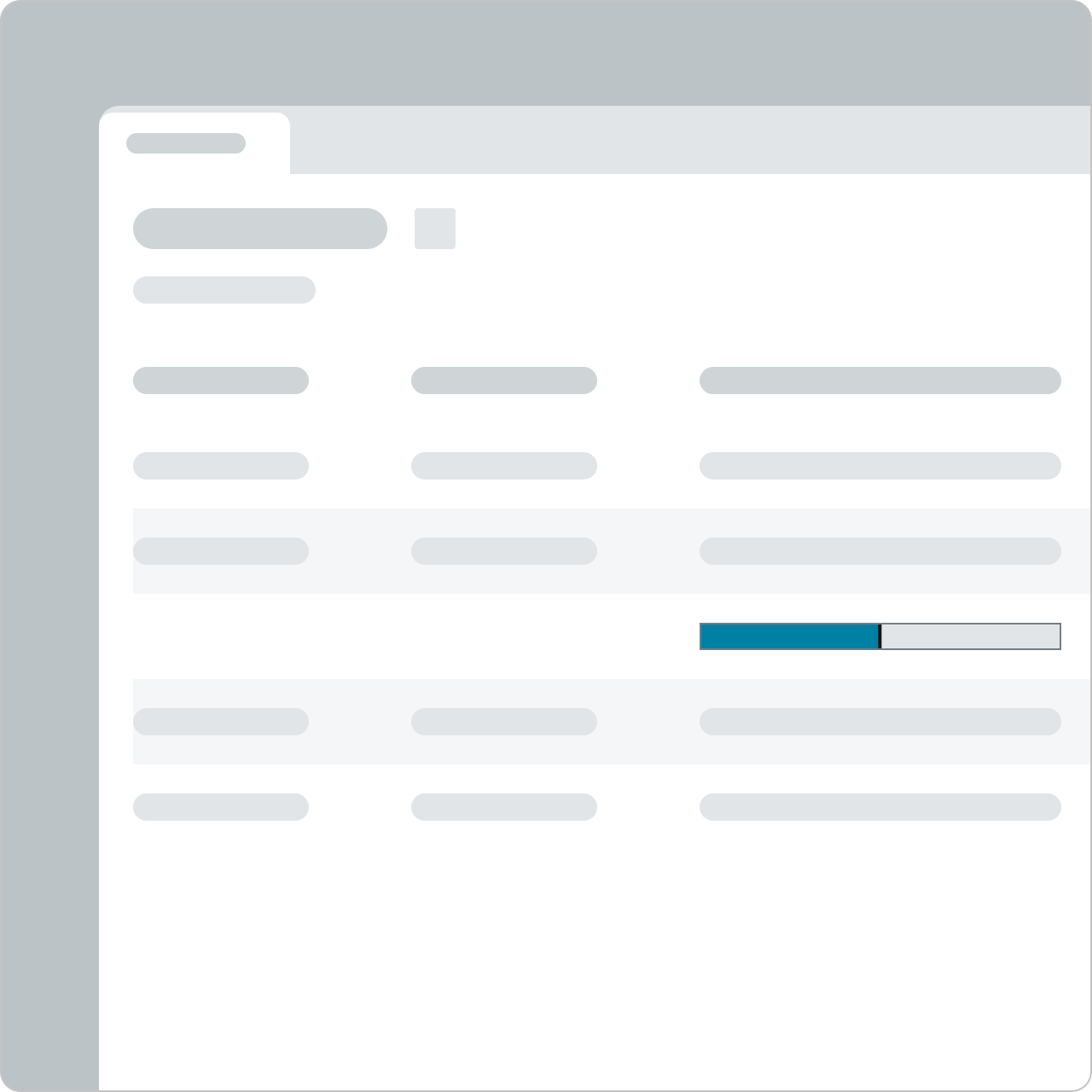 progress bar layout dont