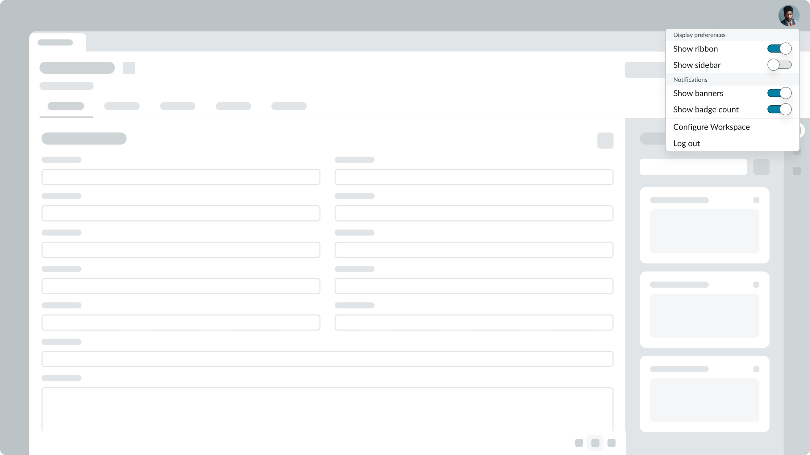Example of using toggle to make immediate changes