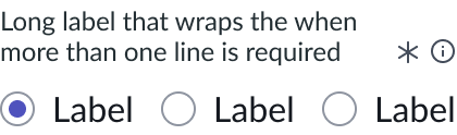 Shows label wrapping in the horizontal layout.