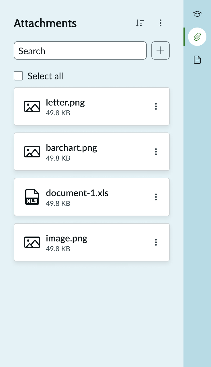 related item attachment component tile max width