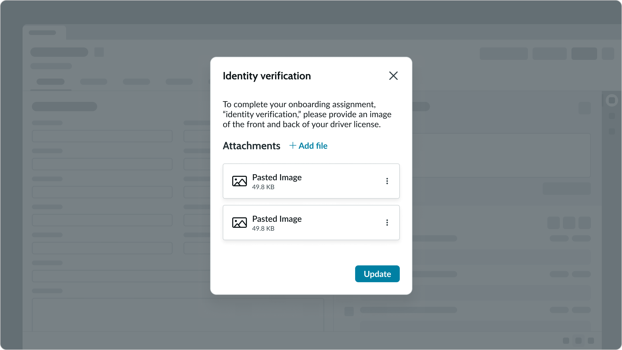 attachment card view
