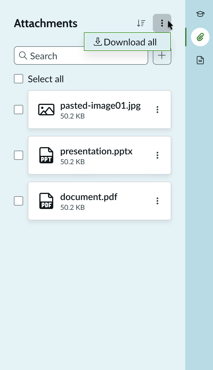 feature to download all attachments