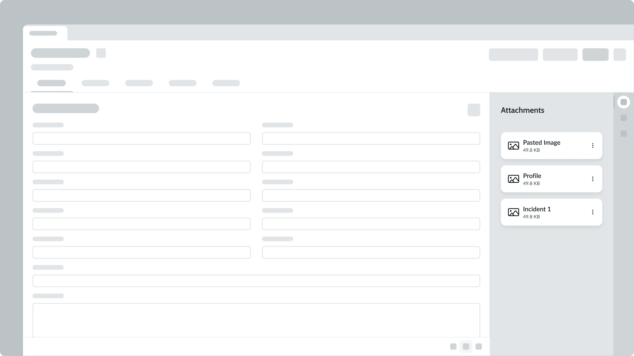 Template Card Attachment