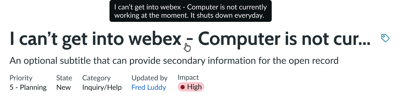 Tooltip Truncation