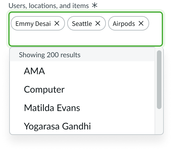 typeahead multi used incorrectly for a list of
unrelated items