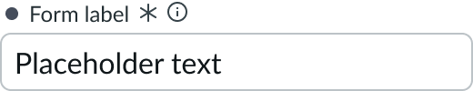 Shows the component with an unsaved field indicator.