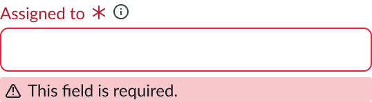 typeahead error state with error message