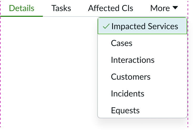 Tab Layout Flush Left