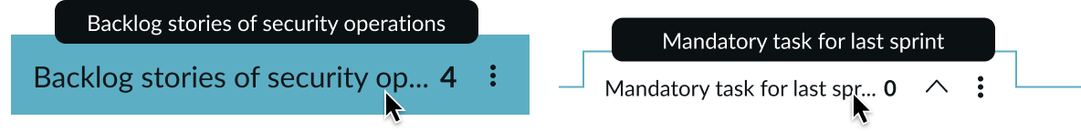 Kanban board vertical lane title truncation