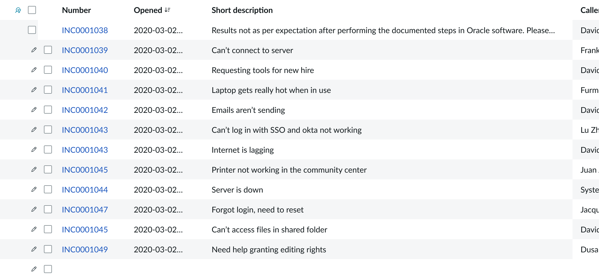 Shows the default behavior of cells in the presentational list when the cell expands to fit the content