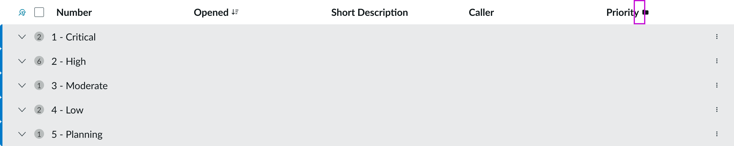 Shows the record form that opens to edit a record when the user clicks the pencil icon in the row