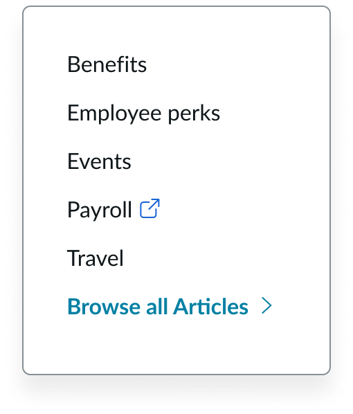 only 1 group of links in the canvas menu