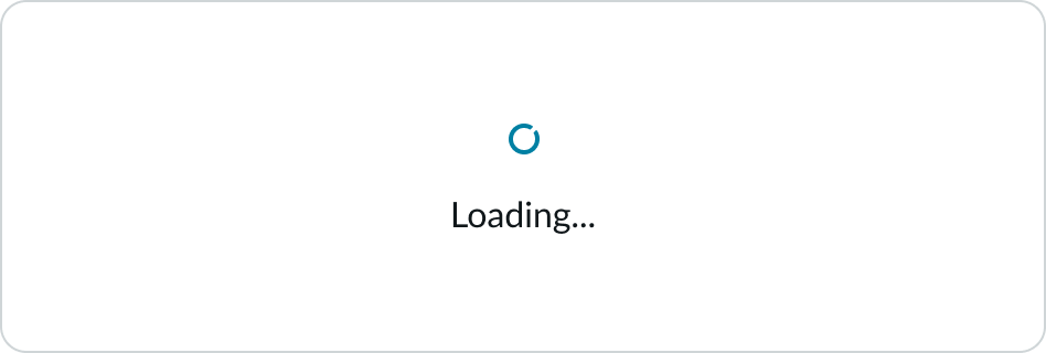 loading state for contact card