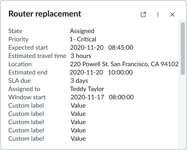 popover with scrollbar