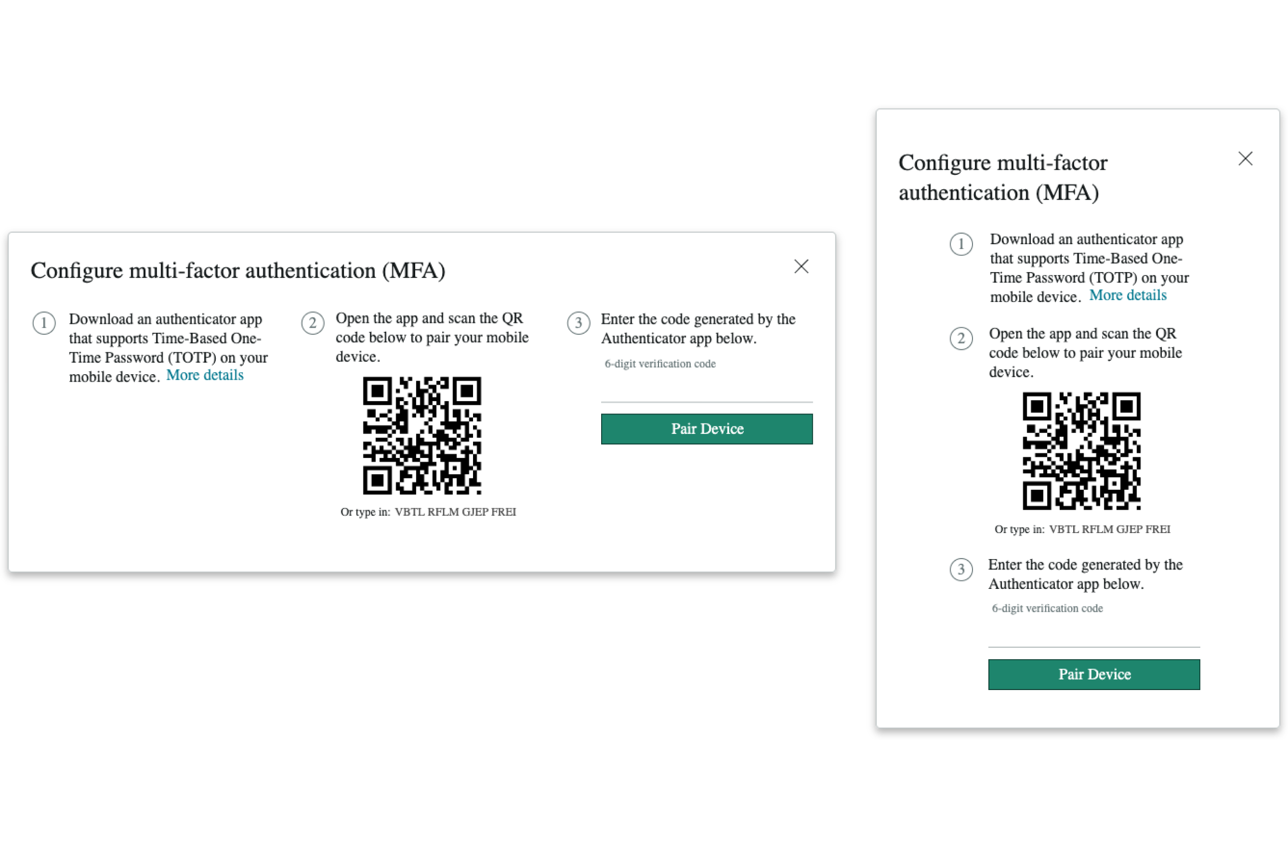 examples of vertical and horizontal layouts