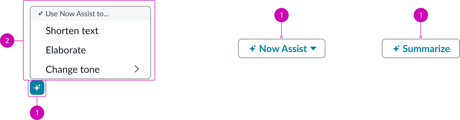 anatomy of the trigger and contextual menu