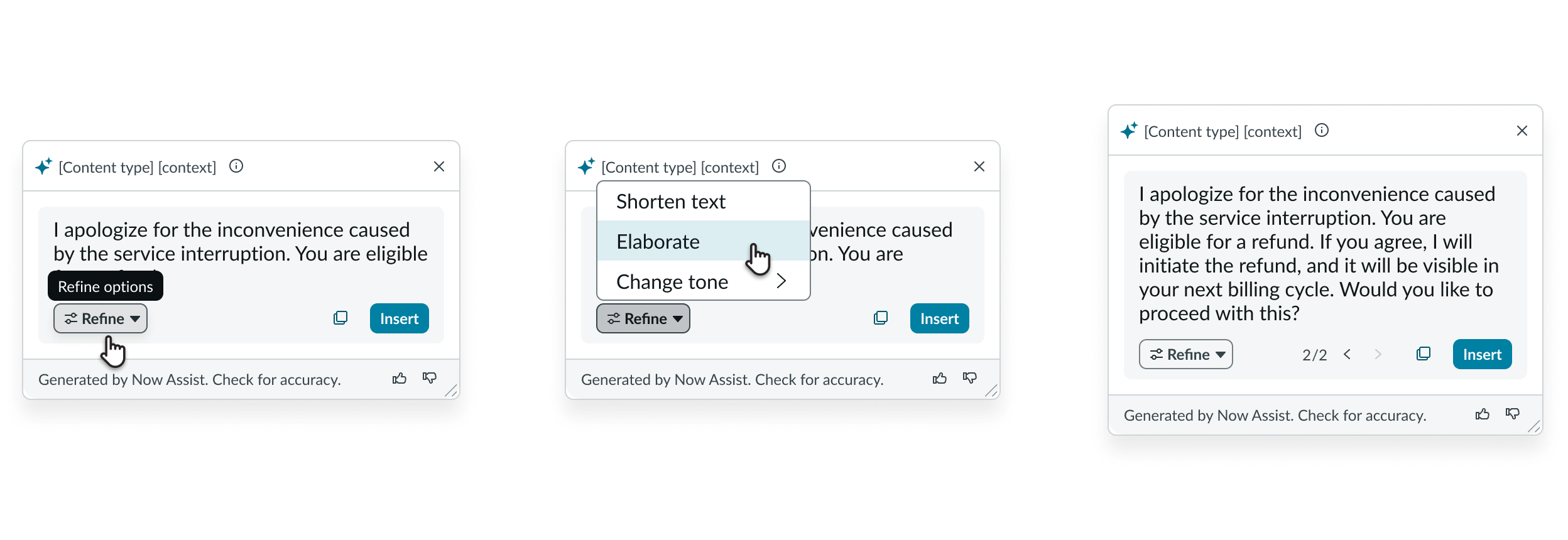email composer component in new tab in the display