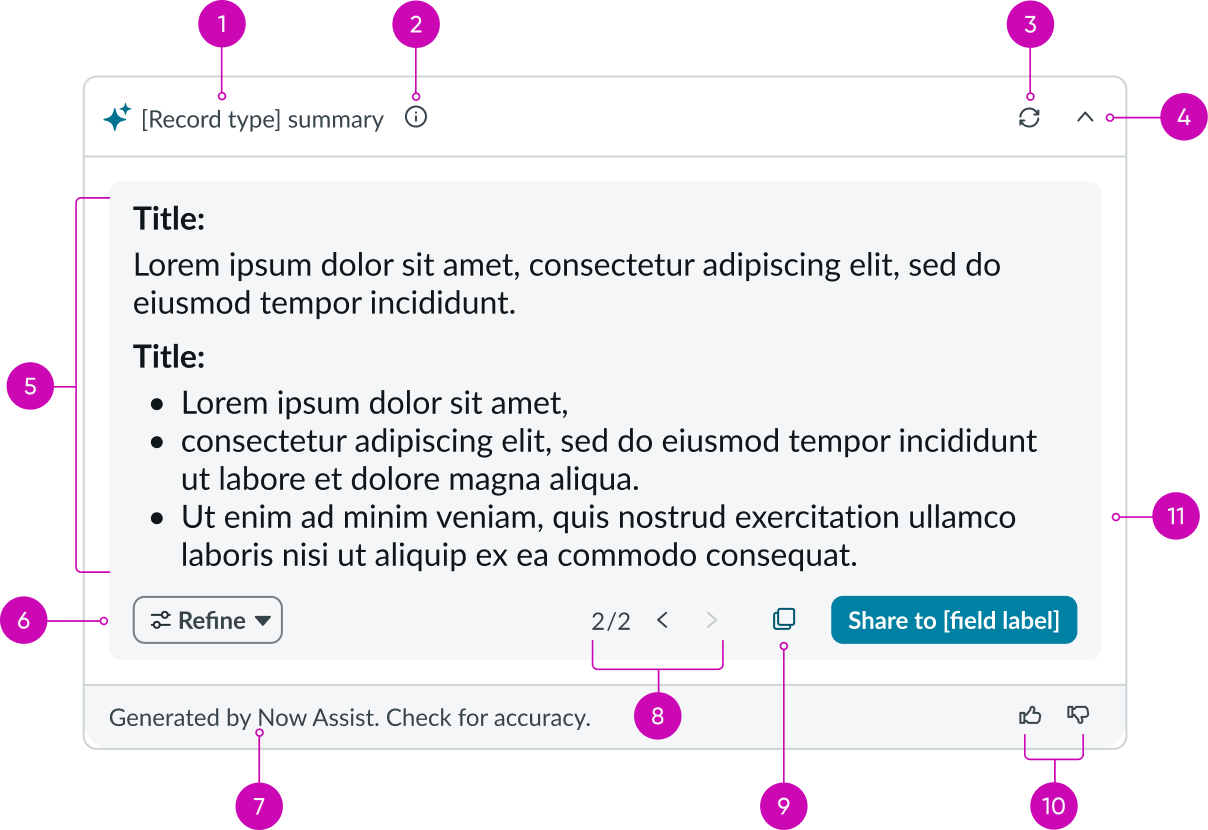 anatomy of the fixed varian'ts recommendation dialog