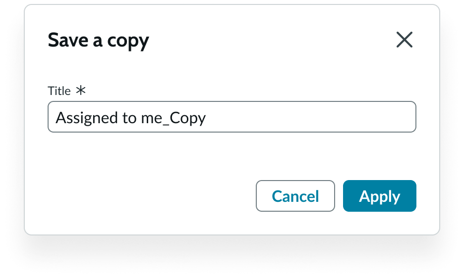 Shows the modal for saving a copuy of a list by a new name