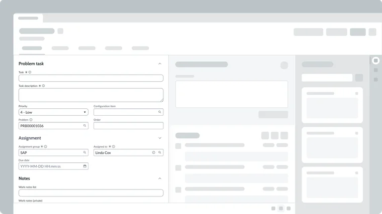 Form on a record page